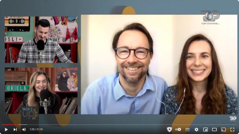 Top Channel Albania television interview with GuideVenturous.